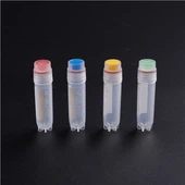 2ml Plastik Pembekuan Cryovial Tiub Cryo Tiub Untuk Kryovial Cryogenic Pakai Makmal