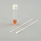 Tiub Koleksi Sampel Viral Sekali Pakai yang Disetujui CE Dengan Flocked Swab