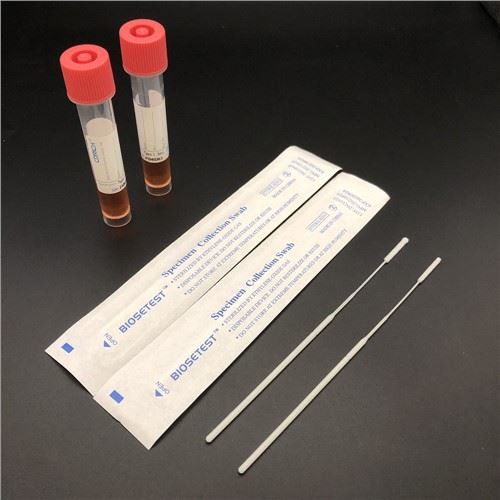 Tiub Pensampelan VTM Pakai Perubatan Dengan Swab Pengangkutan Viral Swab Hidung Sederhana Swab Lisan Tiub Simpanan Sampel